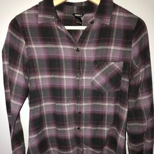 Long sleeve purple flannel